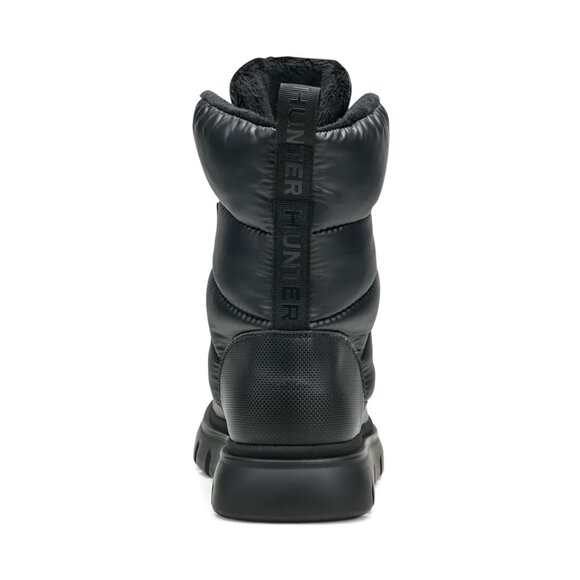 Hunter Women's Moon Lug Sole Insulated Waterproof Snow Booties in Black - Picture 4 of 6